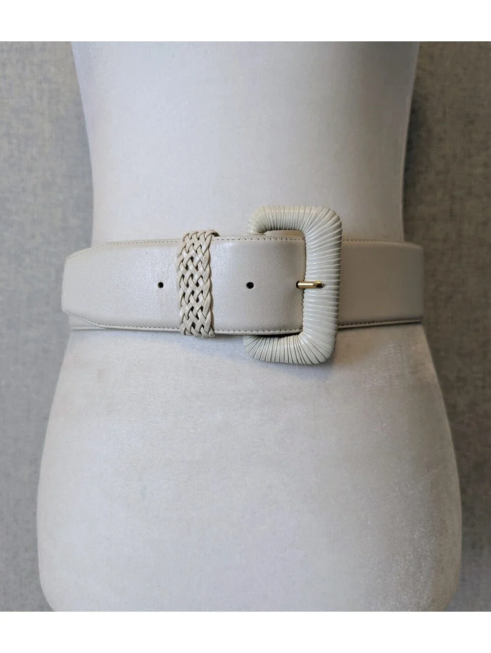 Vintage 90s Liz Claiborne wide leather statement belt